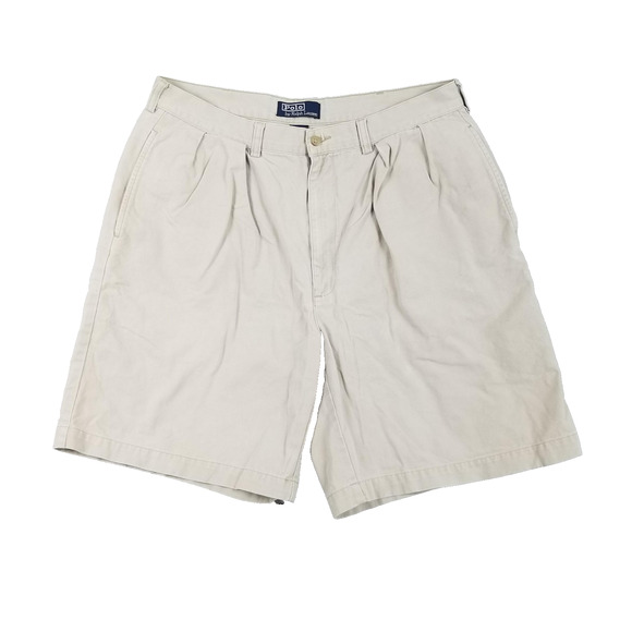 Polo Ralph Lauren Shorts Mens 36 Pleated Chino Classic Fit Flat Front - Picture 1 of 16